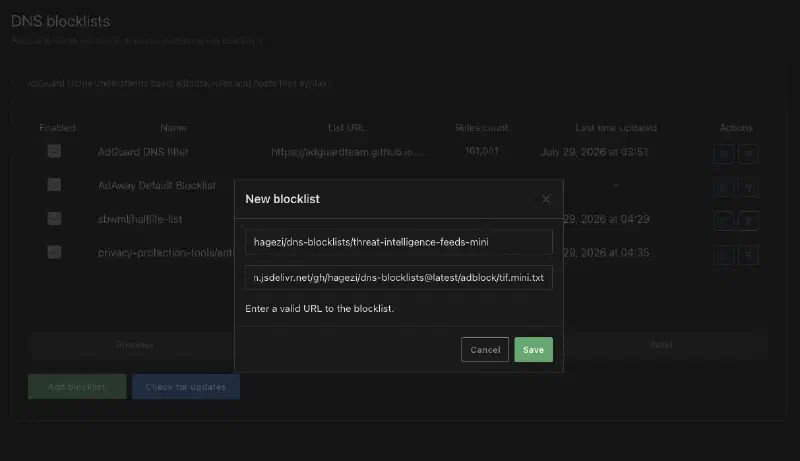 dns block list