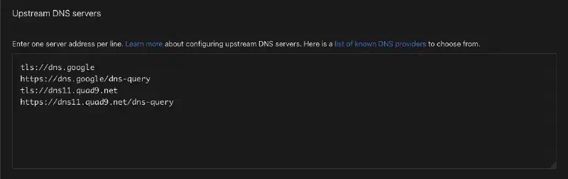 dns server list