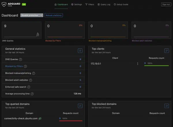 Running AdGuard Home via Docker on Armbian