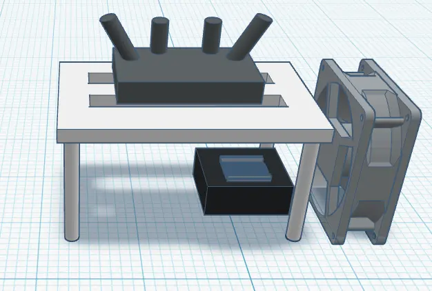 Cooling setup design diagram
