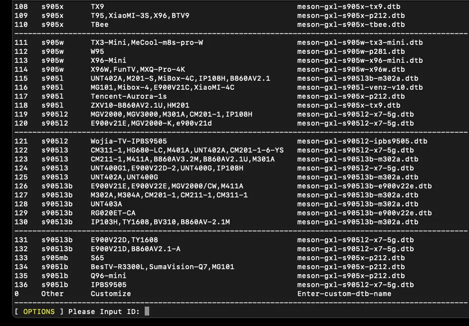Armbian Device ID Selection